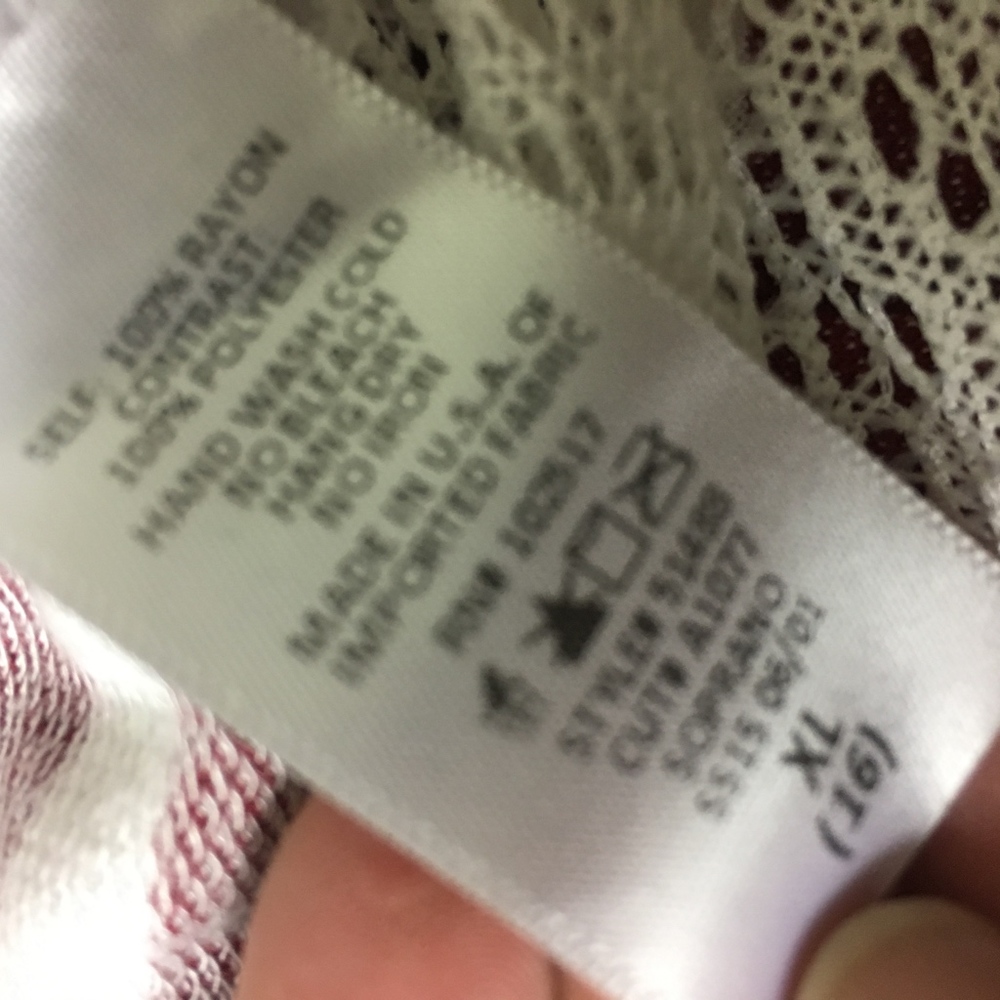 Soprano Girl's Lacey Crew Neck Shirt - Picture 5 of 5